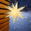 Spetebo LED Weihnachtsstern Deko Leuchte 35cm Timer Warmweiß Bild 2
