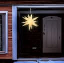 SPETEBO LED Weihnachtsstern Deko Leuchte 60cm Warmweiß mit Timer Bild 1