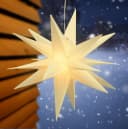 SPETEBO LED Weihnachtsstern Deko Leuchte 60cm Warmweiß mit Timer Bild 2