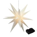 SPETEBO LED Weihnachtsstern Deko Leuchte 60cm Warmweiß mit Timer Bild 4