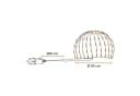 Spetebo LED-Lichternetz 144 LED warm weiß, grün, 120 cm Durchmesser Bild 4