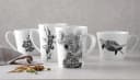 Maxwell & Williams Marini Ferlazzo Tasse Schwarz-Weiß Tiermotiv Keramik Bild 1