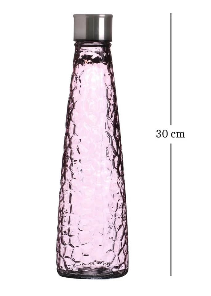 WestCraft Wasserkaraffe Vintage Glas 750ml Violett