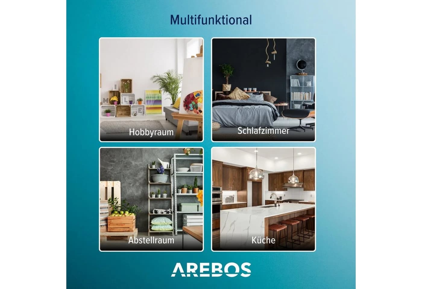 Arebos Teleskopschublade 2er Set Silber Verchromt - Bild 5