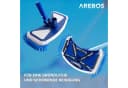 Arebos Poolbürste Bodensaugerbürste Blau-Weiß mit Clip-System Bild 3