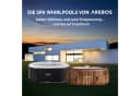 Arebos Whirlpool Aufblasbar 190x120 cm Oval 2 Personen Komplett-Set Bild 5
