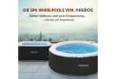 Arebos Whirlpoolkopfstütze Set 2 Nackenkissen & Getränkehalter Weiß Bild 3
