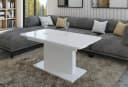 designimpex Couchtisch DC-1 Weiß Hochglanz höhenverstellbar ausziehbar Bild 3
