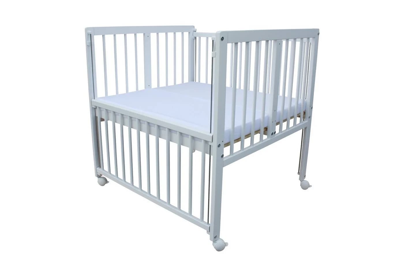 Micoland Beistellbett LUX mit Matratzen und Rollen - Bild 3