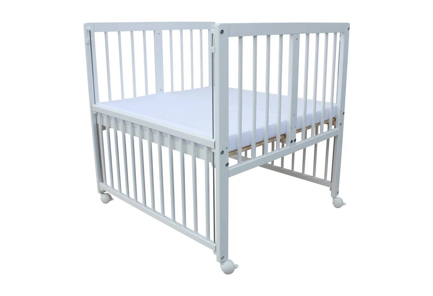 Micoland Beistellbett LUX mit Matratzen und Rollen - Bild 4