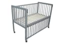 Micoland Beistellbett 2in1 Kinderbett grau massiv Bild 1