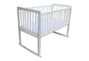 Micoland 3in1 Beistellbett Kinderbett mit Matratze Weiß Bild 1