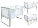 Micoland 3in1 Beistellbett Kinderbett mit Matratze Weiß Bild 2