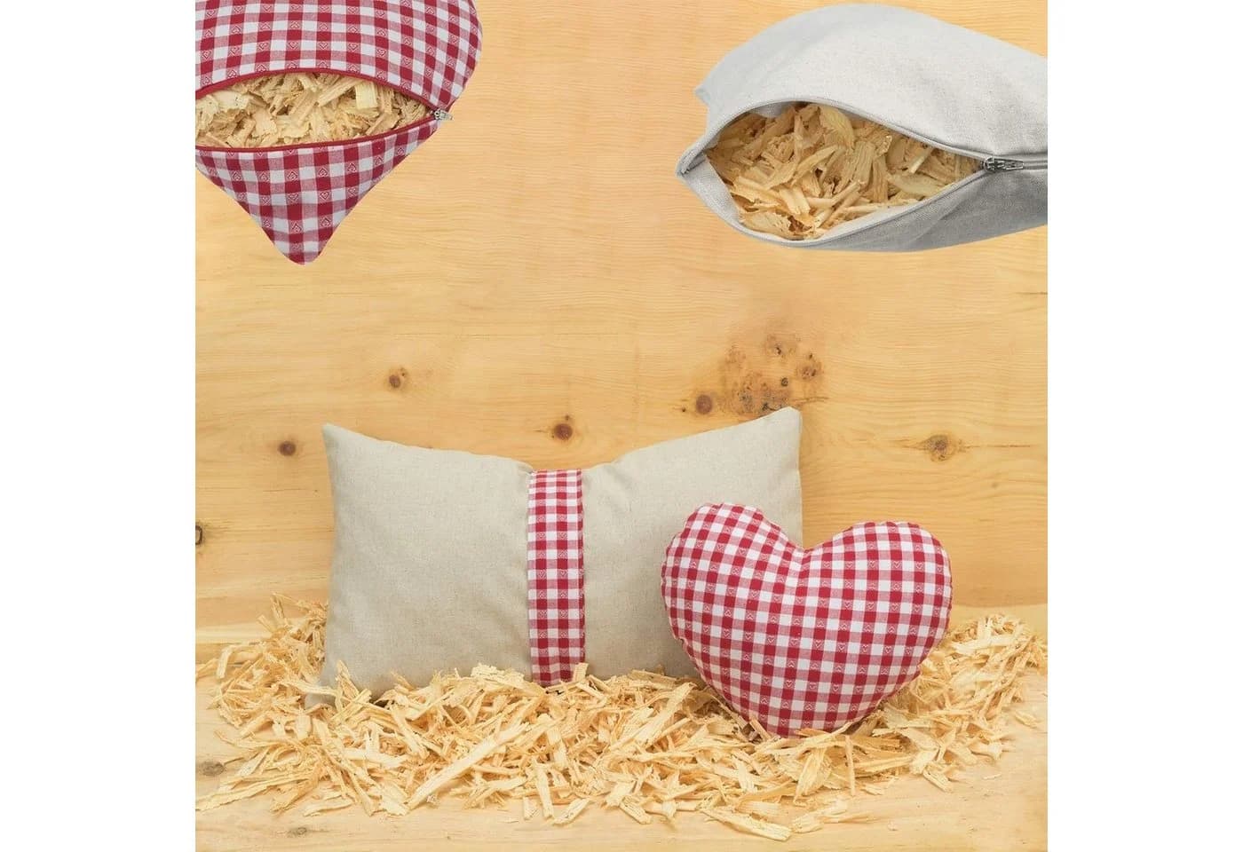 Selfitex Zirbenkissen 2er Set Natur Duftkissen Handgefüllt - Bild 3