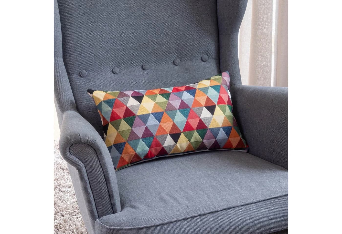 Selfitex Dekokissen 2er Set 30x50/40x40/50x50 cm mit buntem Muster - Bild 4
