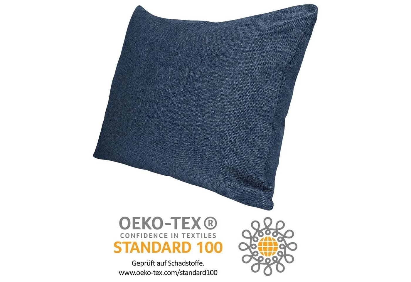Selfitex Dekokissen Blau mit Füllung für Sofa und Bett - Bild 3