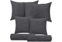 Selfitex Sofakissen 6-tlg. Set Anthrazit Polyester Bild 5