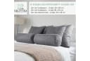 Selfitex Sofakissen 6-tlg. Set Grau Polyester Bild 1