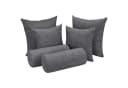 Selfitex Sofakissen 6-tlg. Set Grau Polyester Bild 2