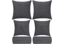Selfitex Sofakissen 6-tlg. Set Grau Polyester Bild 5