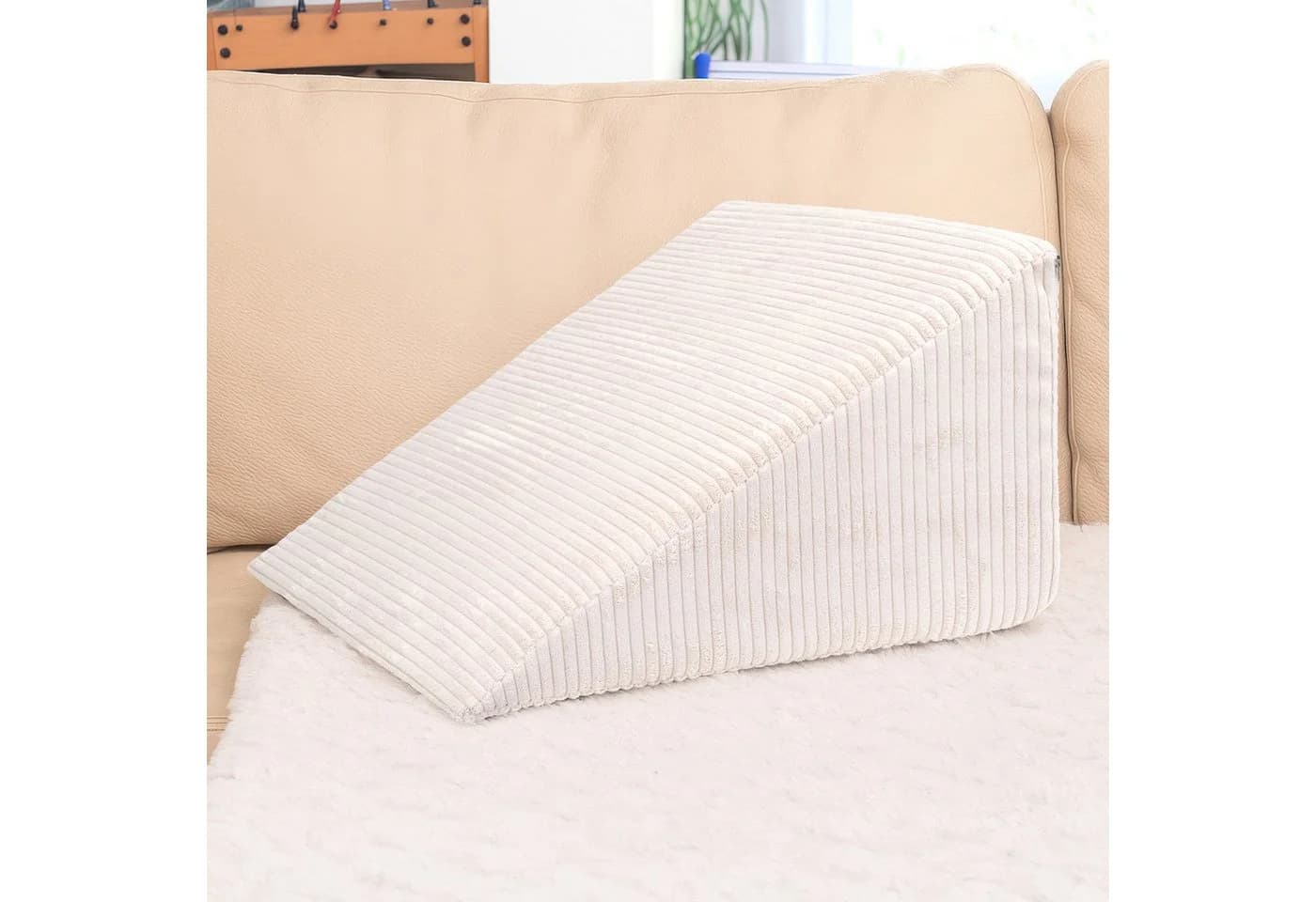 Selfitex Keilkissen Beige Ergonomisch Abnehmbarer Bezug