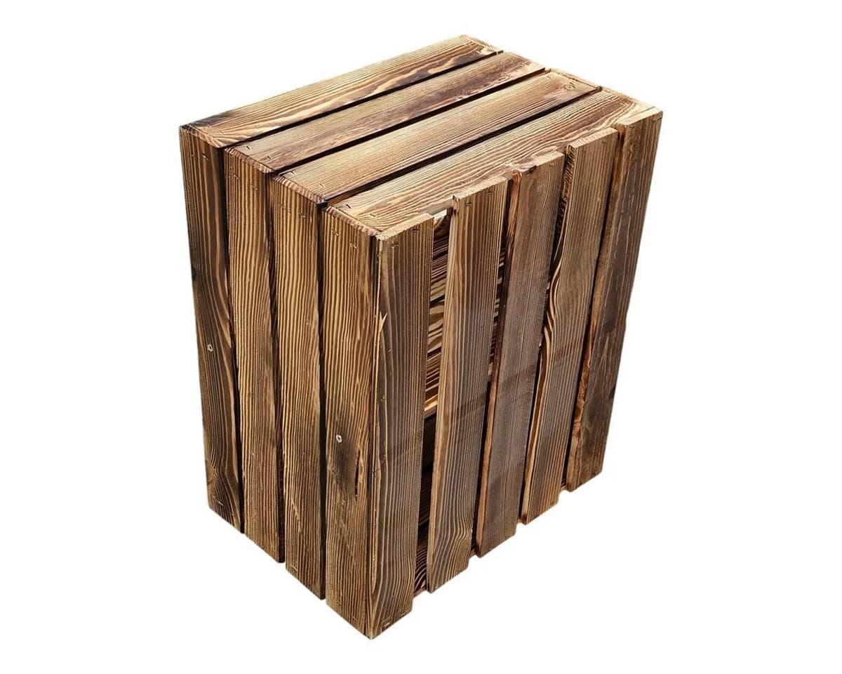 Teramico 2er Set Holzkiste mit Zwischenboden Braun - Bild 3