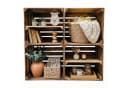 Teramico Holzkiste Obstkisten Regal 4er Set 50 x 40 x 30cm Bild 2