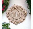 Teramico Sonnenuhr Wanddeko Terrakotta 35cm Frostfest Bild 4
