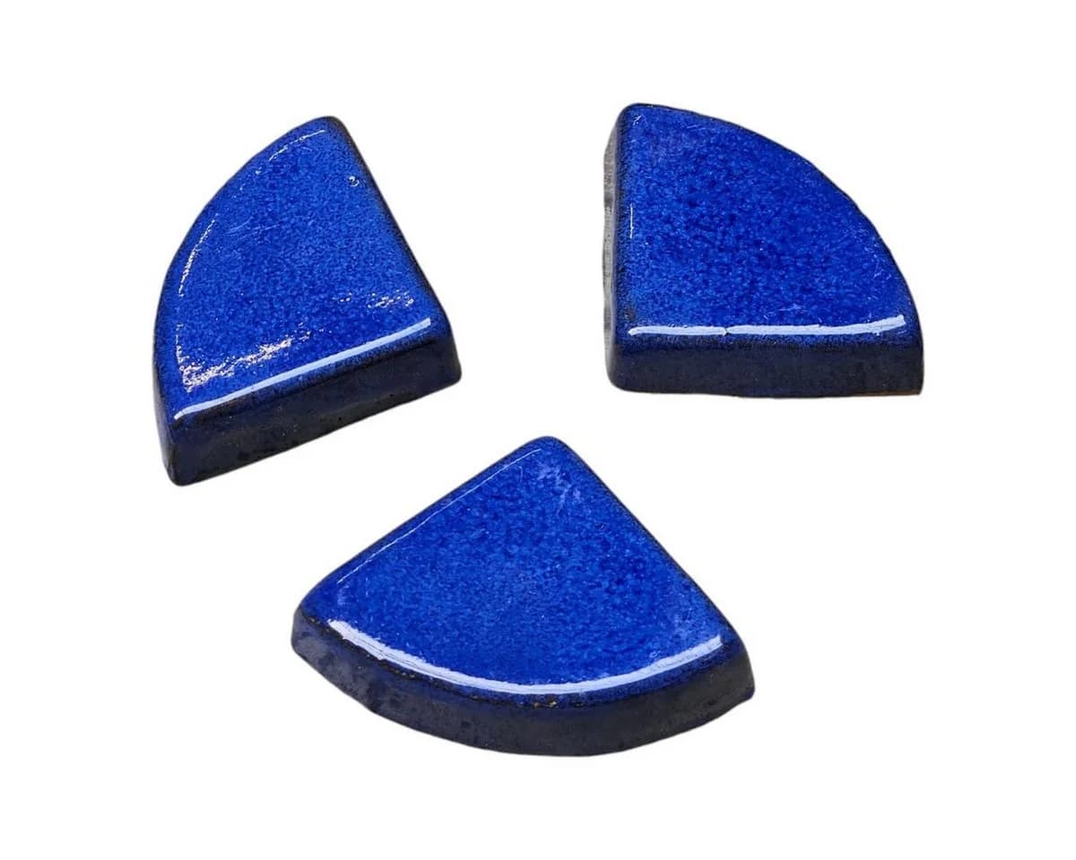 Teramico Keramikfüße Royal Blau 3er Set frostfest