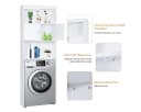 Happy Home Hochschrank Badschrank Waschmaschinenschrank Weiß Bild 5