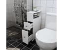 Happy Home Badschrank mit Rollen und Schubladen Weiß Bild 4