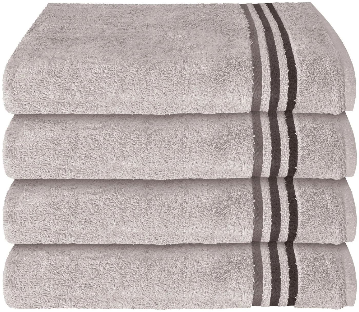 SCHIESSER Handtuch-Set Skyline Color 4-tlg. Hellgrau Frottier - Bild 2