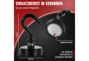 Poppstar Dekomagnet Neodym Magnet-Haken Schwarz 12kg Haftkraft Bild 1