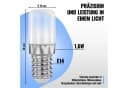 Poppstar LED Kühlschranklampe E14 1,6W Kaltweiß 2er Pack Bild 1
