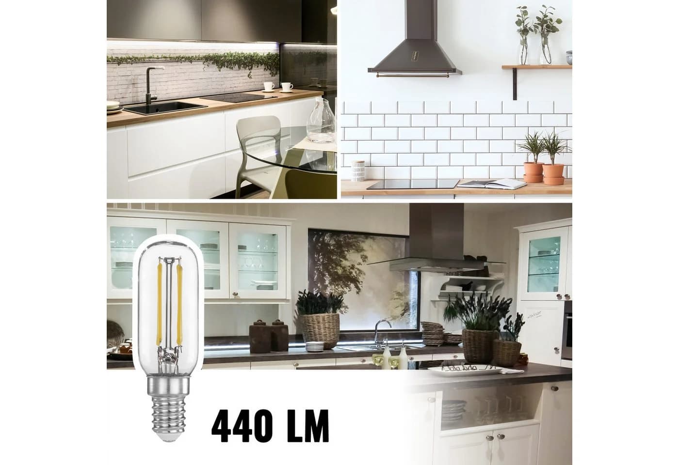 Poppstar Dunstabzugshauben-LED E14 4W 6000K kaltweiß - Bild 5