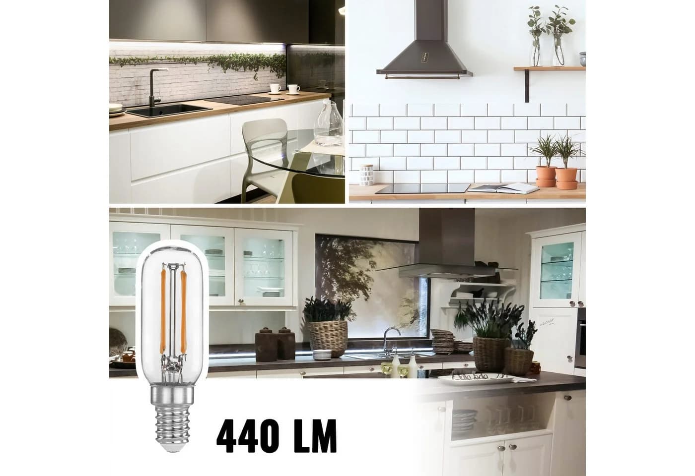 Poppstar E14 LED Leuchtmittel 2x Warmweiß T25 Röhre - Bild 5