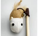 HomeBella Katzenspielzeug K-05 Katzenangel Kauspielzeug Beige Bild 1