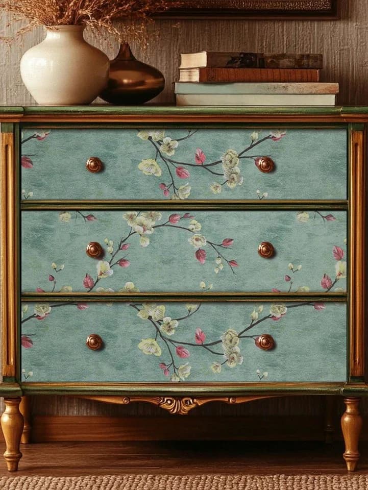 HomeBella Selbstklebende Tapete Blumenmuster PVC Abwaschbar - Bild 5