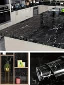 HomeBella Küchentapete Abwaschbare Tapete Selbstklebend Feuchtigkeitsresistent DIY Wanddesign Bild 3