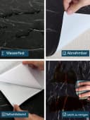 HomeBella Küchentapete Abwaschbare Tapete Selbstklebend Feuchtigkeitsresistent DIY Wanddesign Bild 4