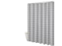 HomeBella Duschvorhang Kariert Grau Polyester Antischimmel Bild 2