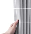 HomeBella Duschvorhang Kariert Grau Polyester Antischimmel Bild 3