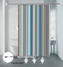 HomeBella Duschvorhang Bunt Geometrisch Polyester Antischimmel Bild 1