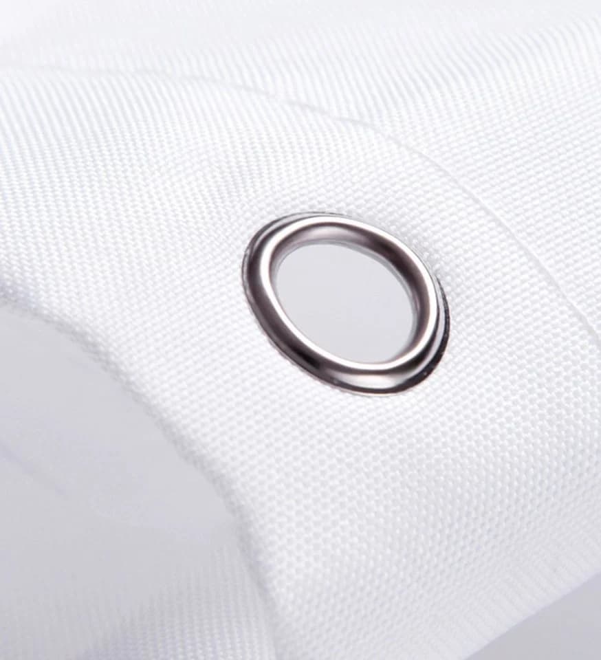 HomeBella Duschvorhang Weiß Polyester Antischimmel Wasserdicht - Bild 3