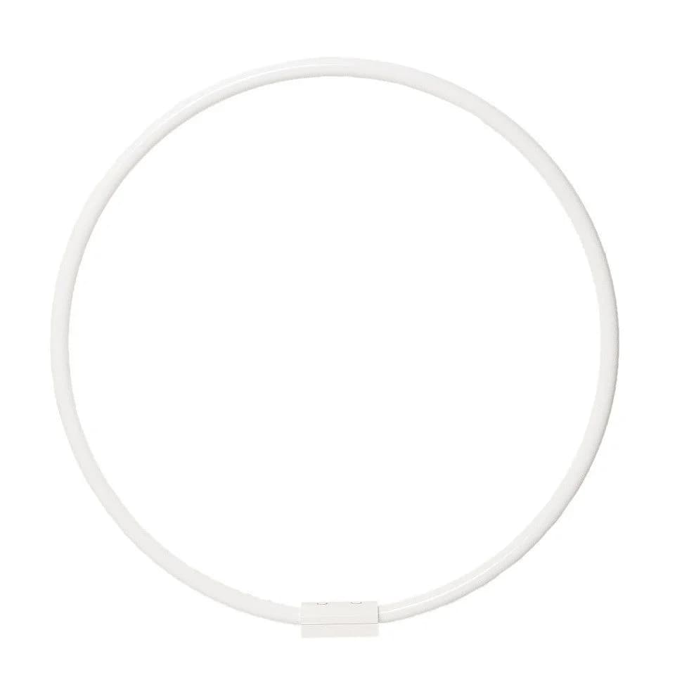 Ekershop Duschvorhangstange Alu Ringstange Weiß Ø 80 cm