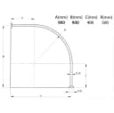 Ekershop Duschvorhangstange Bogenstange Alu Oval Weiß Bild 1