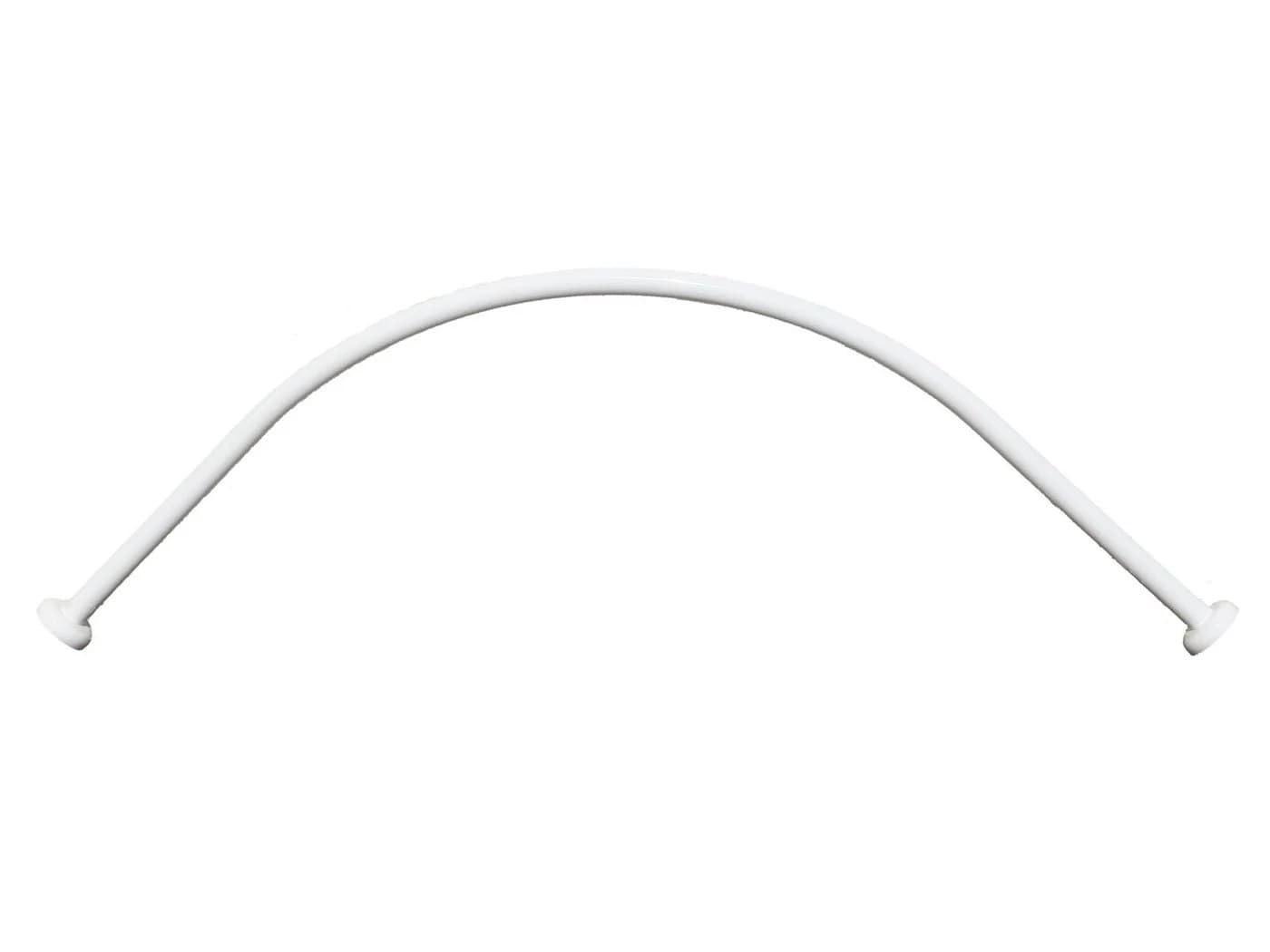 Ekershop Duschvorhangstange Bogenstange Alu Oval Weiß - Bild 4