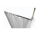 Ekershop Duschvorhangstange Aluminium Chrom 90x90 cm 2er Set Bild 2