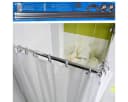 Ekershop Duschvorhangstange Aluminium Chrom 90x90 cm 2er Set Bild 3
