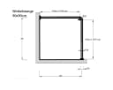Ekershop Winkelstange Extra Dick! Alu Chrom Matt Eloxiert 2er Duschvorhangstange 90x90 cm Bild 2